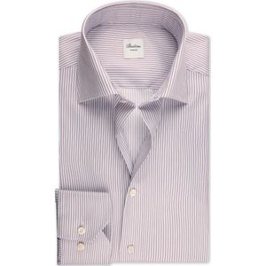 Stenströms Overhemd rood, Gestreept