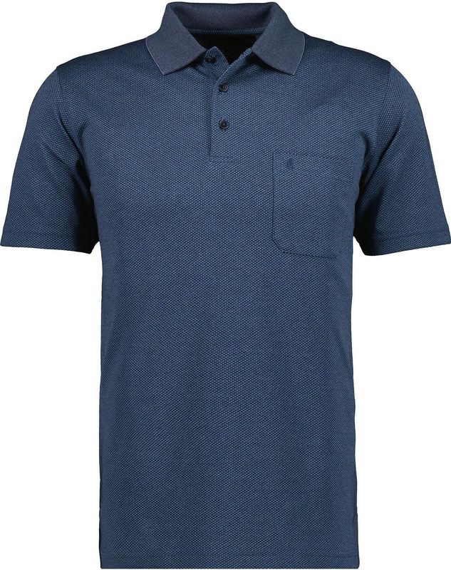 RAGMAN Softknit Polo shirt Korte mouw marine