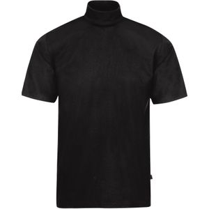 TRIGEMA T-Shirt Staande kraag zwart, Effen