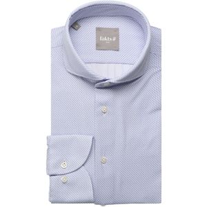 fakts Overhemd blauw, Effen