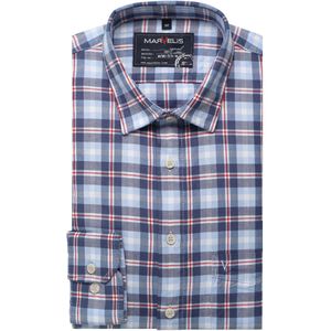Marvelis Casual Flanellen Overhemd marine, Ruit