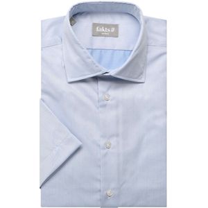 fakts Overhemd Korte mouw lichtblauw