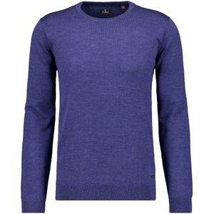 RAGMAN Gebreide trui ronde halsblauw, Effen