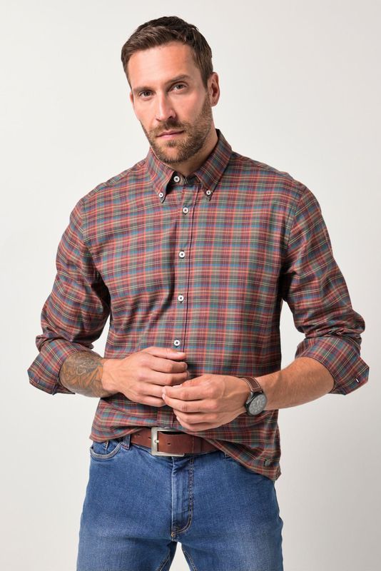 JP1880 Overhemd rood, Ruit