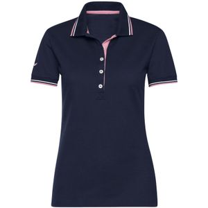 TRIGEMA Dames Poloshirt Marine, Effen