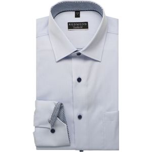 Redmond Overhemd blauw, Effen