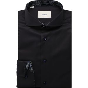 ETON Overhemd blauw, Bloemen