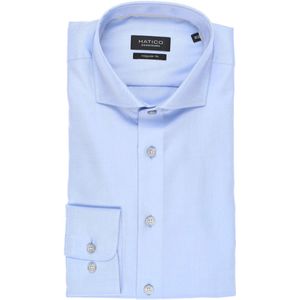 Hatico Overhemd blauw, Effen