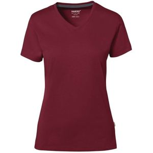 HAKRO Dames T-shirt wijnrood, Effen