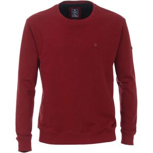 Redmond Casual Regular Fit Sweatshirt ronde hals rood, Effen