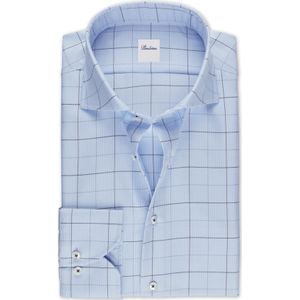 Stenströms Overhemd lichtblauw, Ruit