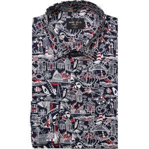 Marvelis Overhemd rood, Bedrukt