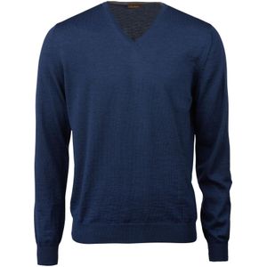 Stenströms Sweatshirt V-halsdonkerblauw, Effen