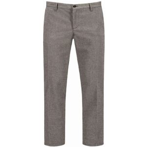 Alberto Rob Linnen broek grijs, Effen