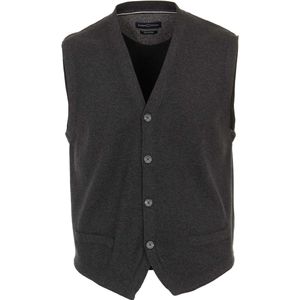 Casa Moda Gebreid vest antraciet, Effen