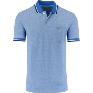 Pierre Cardin Tailored Fit Polo shirt Korte mouw lichtblauw