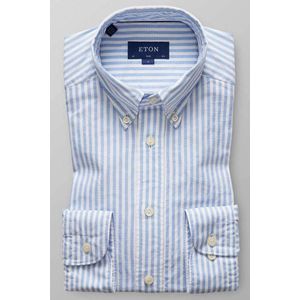 ETON Slim Fit Overhemd blauw, Gestreept