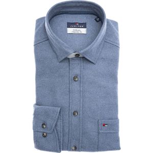 Jupiter Casual Overhemd donkerblauw, Effen