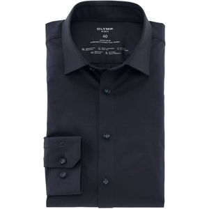 OLYMP No. Six Super Slim Jersey shirt marine, Effen