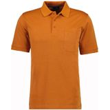 RAGMAN Softknit Polo shirt Korte mouw terra