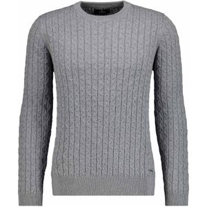 RAGMAN Trui ronde halsgrijs, Effen