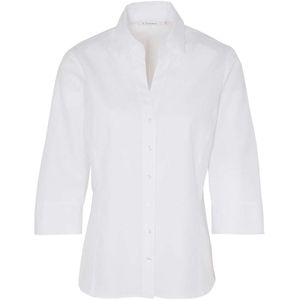 ETERNA Modern Classic Dames Overhemd wit, Effen