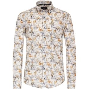 Casa Moda Casual Casual Fit Overhemd beige, Print