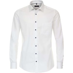 Redmond Modern Fit Overhemd wit, Effen