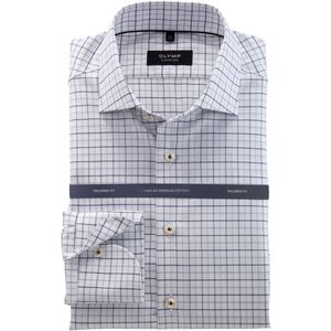 OLYMP SIGNATURE Overhemd zilvergrijs, Ruit