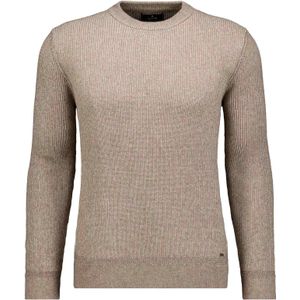 RAGMAN Trui ronde halsbruin, Effen