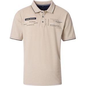 Casa Moda - Polo Shirt - Beige - Korte Mouw