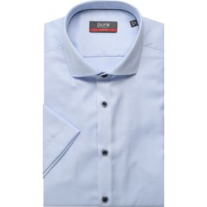Pure Overhemd Korte mouw lichtblauw