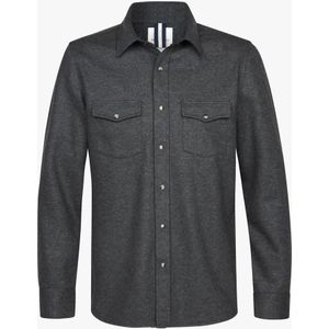 Profuomo Overshirt grijs, Effen