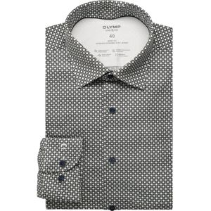 OLYMP Level Five 24/Seven Jersey shirt grijs-groen, Bedrukt