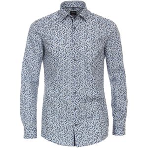 Venti Overhemd blauw, Bedrukt