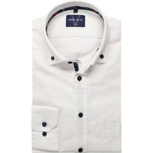 Marvelis Casual Overhemd wit, Effen