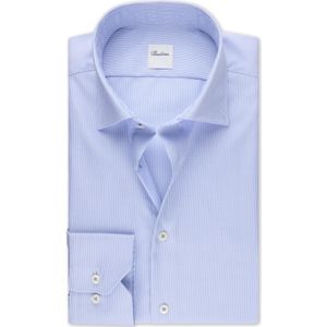Stenströms Overhemd lichtblauw, Gestreept