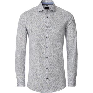 Venti Overhemd blauw, Bedrukt