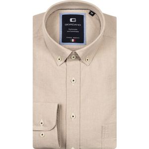Giordano Overhemd beige, Effen