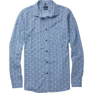 OLYMP Casual Overhemd lichtblauw, Bloemen