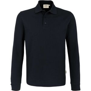 HAKRO Polo shirt zwart, Effen