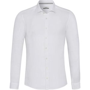 Pure Linnen Overhemd wit, Effen