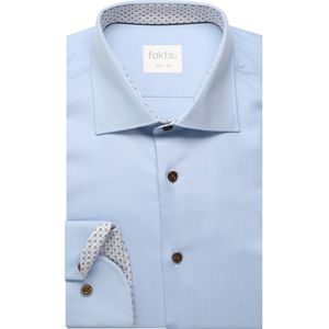 fakts Busy Overhemd lichtblauw, Faux-uni