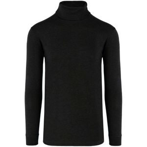 RAGMAN Regular Fit Turtleneck shirt zwart, Effen