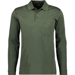 RAGMAN Poloshirt lange mouw Tijm, Effen