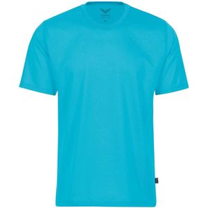 TRIGEMA Comfort Fit T-Shirt ronde hals turquoise, Effen