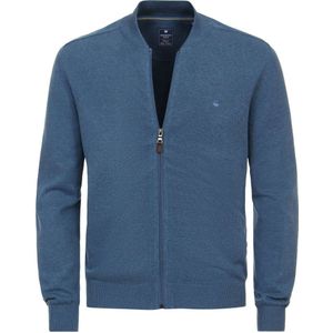 Redmond Casual Regular Fit Cardigan blauw, Effen