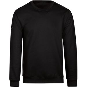 TRIGEMA Sweatshirt ronde halszwart, Effen