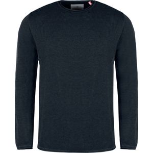 Kronstadt Pep Sweatshirt ronde hals donkergrijs, Effen