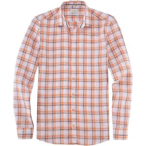 OLYMP Level Five Smart Casual Linnen Overhemd zalm, Ruit